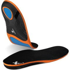 YEKORA Ortho Plus ortopēdiskās zolītes, ortopēdiskās zolītes, plakanām pēdām, plantārajam fascītam, papēža spurdzēm, dobjai pēdai, sasietai pēdai, vīriešiem un sievietēm (M: 40-42 ES)