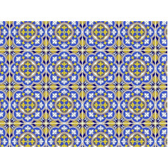 PENGO 20 x 1,4 m Futura dekorēts PVC galdauts - daudzkrāsains