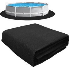 EGOMYRON Runde Schwimmbad-Auskleidung, 3,6 m, vorgeschnittene Pool-Pads für oberirdischen Pool, verlängert die Lebensdauer der Auskleidung, durchstoßfest, langlebiges Filz, umweltfreundliches