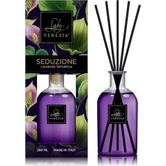 Vispārējs smaržu niedru difuzors Lady Venezia Lavender Diffuser 250ml Long Life Made in Italy