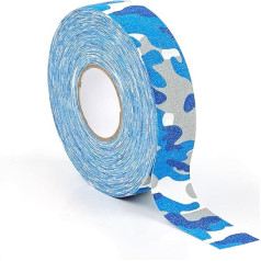 Skyzone Hokeja lente, neslīdoša auduma hokeja lente badmintona gripam, galda tenisa nūjai, lēkšanas virvei, golfa nūjai, tenisa ķirbju raketei 2,5 cm x 25 m