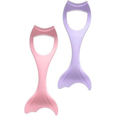 OSOLADY 2Stücke Silikon Eyeliner Applikatoren Wiederverwendbare Make Up Hilfsmittel für Präzise Augenlinien und Wimpernschutz für Make Up