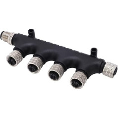 Lowrance Networks NMEA 2000 T savienotājs 5 Pin IP67 ūdensizturīgs mugurkaula savienojuma kabelis 4 porti MultiPort T-T terminātors Marine GPS piederumi laivu elektronikai