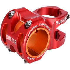 CYSKY MTB Stems 35 mm skava ar starpliku 31,8 mm stūres skavai, garums 35 mm 50 mm Īss velosipēda stumbra stumbra stumbra pacēlājs visiem kalniem, MTB, kalnu tūrismam