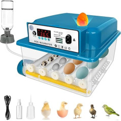 Automātiskais olu inkubators 16 olām ar temperatūras monitoru