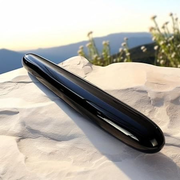 Čakru kristāla dārgakmens nūjiņa 8 collu (21 cm) garumā, masāžai vai kā enerģijas dziedināšanas rīks dziedniecībā, meditācijā, Reiki vai manifestācijā, labāka apdare, Aise Jade