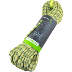 EDELRID On Sight sausā kāpšanas virve 9,5 mm (Dynamic Single Rope, impregnēta), krāsa: Sniega dzeltena, izmērs: 50 metri