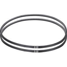 sourcing map 3L345 Classic gewickelter Gummi-Keilriemen, 876 mm Außenumfang, 3L-Profil-Keilriemen, 0,95 cm Breite 2,2 cm Höhe, 2 Stück