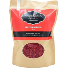 Sonnengold rozā piparu ogas, augstākās kvalitātes, svaigi saulē kaltētas no Ekvadoras, dabīgas un tīras, 500 g