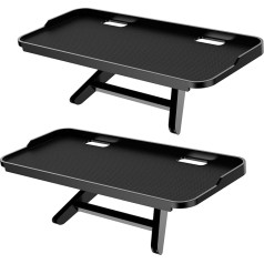 JXMTSPW Augšējais plaukts TV stiprinājumam Plakanā ekrāna straumēšanas ierīcēm Multimediju kastes Skaļruņu monitora stiprinājums monitora augšējam plauktam TV 2 Pack