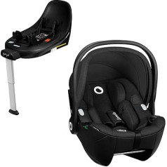 Lionelo Moxie i-Size komplekts Bērnu sēdeklītis ar pamatni 40-87 cm Bērnu sēdeklītis ISOFIX stiprinājums un atbalsta kājiņa, sānu aizsardzība, galvas balsta regulēšana, Dri-Seat ieliktnis