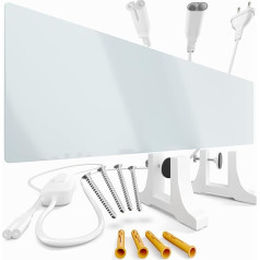 Infrasarkanais sildītājs pelējuma noņemšanai - vannas istabas, sienas un grīdas [70W] Infrasarkanais sildītājs pret pelējumu | Elektriskais sildītājs | Modulārais paplašināmais sildīšanas panelis pret pelējumu ar elastīgu montāžu pie s