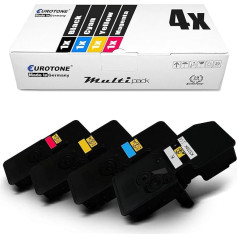 4x Eurotone toneris priekš Kyocera Ecosys P 5026 TK-5240 TK5240 Black Blue Red Yellow