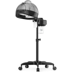 TASALON Professioneller Haar-Dampfgarer für Tiefenpflege, Haartrockner mit Kapuze für Öl, Färbemittel und natürliches Haar, mechanische Knopf- und Knopf-Timing, tiefe feuchtigkeitsspendende Haarpflege