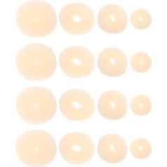 FRCOLOR 16 Stück Teiliges Haardonut Set in Beige Messy Bun Maker und Ballett Dutt Shaper für Mädchen und Frauen Wiederverwendbarer Haar-donut für Kleine Große Haardicke Einfaches Styling