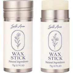Silk Aura Hair Wax Stick, matu vaska stick, matu veidošanas palete parūkām, matu šķipsnām, sprogām, bērnu matiem, ar spēcīgu fiksāciju un nemazgājoties, 75 g (2,7 oz)