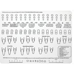 1 gab Akrila nagu apmācības paklājs Manikīra mākslas prakses paklājs Salokāms mazgājams galda spilventiņš nagu praksei, lai izmantotu manikīra rīkus (U72-1)