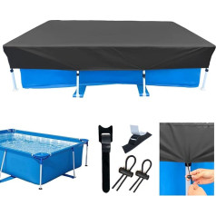 Taisnstūra formas baseina pārsegs, 118 x 79 collas, taisnstūra formas baseina pārsegs, peldvieta, ūdensnecaurlaidīgs, ūdensnecaurlaidīgs, 3 m x 2 m, taisnstūra formas baseina pārsegs metāla rāmim, peldvieta peldēšanai