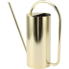 Nerūsējošā tērauda laistīšanas kanna augiem, liela ietilpība, 1500ml, ar garu izsmidzinātāju, dārza piederumi iekštelpām un ārpus telpām (zelta krāsā)