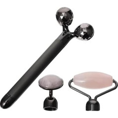 Mikinona 1 komplekts Nefrīta sejas masāžas rīki Nefrīta veltnis sejas veltnis sejas veltnis sejas veltnis sejas masāžas piederumi Nefrīta pulveris Crystal