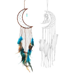 2 gab Mēness veikals Dream Net spalvu piekariņš Creative Home Decoration guļamistaba Craft spalvu apdare