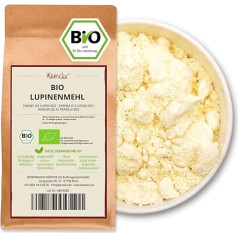 Kamelur Bioloģiskie lupīnu milti (1 kg) Milti no grauzdētiem bioloģiskajiem lupīniem bez piedevām