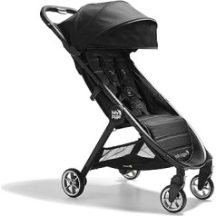 Baby Jogger City Tour 2 Travel Pushchair | Ultra viegls salokāms un kompakts bērnu ratiņi | Pitch Black