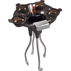 Frizieru ratiņi Kosmētikas ratiņi 36 x 40 x 99 cm Frizieru darba ratiņi ar 4 krāsu pastas bļodiņām, klusi riteņi, noņemama krāsu pastas bļoda, salona ratiņi frizieriem