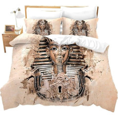 Homemissing 2 gabalu sega segu vāks Faraons sega segu vāks Senās Ēģiptes cilts sega segu vāks noslēpumains Ēģiptes tēma Retro mīksts elpojošs sega segu vāks pieaugušajiem pusaudžiem bērniem