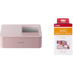 Canon Selphy CP1500 Mini fotoprinteris rozā krāsā ar Canon printera kasetni RP-108 108 loksnēm