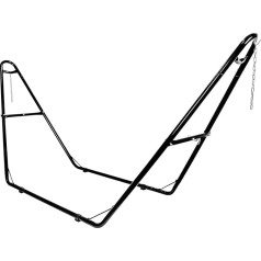 Bathonly universāls šūpuļtīkla statīvs 2 personām, 250 kg kravnesība, izturīgs tērauda šūpuļtīkla statīvs āra šūpuļtīkliem no 3 m līdz 4,3 m