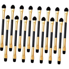 LOORGVEL 15Stücke Teiliges Lidschattenbürsten Doppelköpfige Applikatoren für Präzises Make Up Vielseitige Kosmetikpinsel für Zuhause und Profis für Make Up