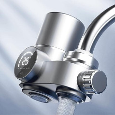 Ūdens filtra krāns ar LED displeju - ūdens filtrs dzeramajam ūdenim, kas noņem smagos metālus, sliktu garšu, hloru, UV zilās gaismas ūdens filtrs, kaļķakmens filtrs virtuvei
