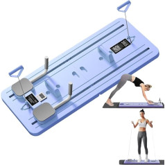 Mājas Pilates dēlis, daudzfunkcionāls Ab dēlis, mājas rīks fitnesa treniņiem, trenažieris pamattreniņiem, ideāli piemērots spēkam un elastībai, izturīgs un kompakts