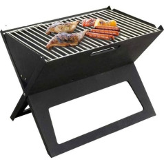 MYXJX BBQ Grils, BBQ Grils Āra saliekamais kokogļu grils BBQ Portable Thicken X-type Carbon Mini Grill Vertikālais mājsaimniecības āra krāsns Camp Grills