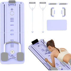 Opdestn Reformer Pilates ierīce - Pilates treniņu dēlis vēdera dēlis mājai - salokāms fitnesa ierīce Core Trainer iesācējiem