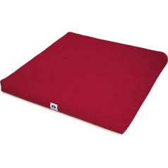 Waterglider International Zabuton meditācijas spilvens Eclipse line, griķi, pildīts, 58,4 x 58,4 cm, bordo sarkans