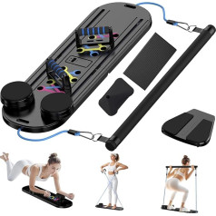 AddWin Pilates Board Pilates Reformer komplekts 15 in 1 Multifunctional Reformer Board Foldable Planks Board Abdominal Exercise Reformer Set