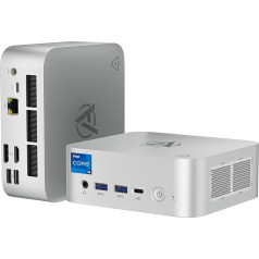 AWOW Mini PC W-11 Pro Core i5-13500HX 14C 20T 2,5 GHz līdz 4,7 GHz, Dual 16 GB DDR4 3200 MHz, 512 GB M.2 PCIE3.0 SSD, Trīs displeji HDMI DP DP Type-C 4K@60Hz, 2,5G RJ45 Gigabit Ethernet, AX201