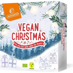 Organiskais Adventes kalendārs 2025 - vegānu rieksti, sēklas un augļi tumšā, šokolādes un baltā šokolādē | 24 gabali | Bez palmu eļļas un iepakoti ar rokām