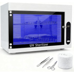 LED UV sterilizatora kabineta dezinfekcijas kastīte Nerūsējošā tērauda paplāte Medicīnas sterilizators Nerūsējošā tērauda paplātes dezinfekcijas kastīte salona manikīra instrumentiem Pincete un dvieļiem