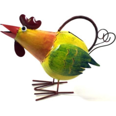 SK stila mājas vai dārza metāla lejkanna - Rocky The Rooster/Chicken