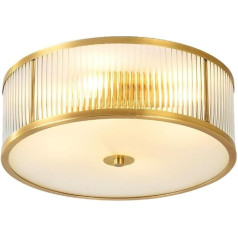 LED kristāla griestu gaisma, grezni griestu gaismekļi, izgatavoti no zelta kristāla, pilnībā vara apaļa kristāla griestu gaisma, tuvu griestu gaismas ķermeņi viesistabai, guļamistabai, vannas istabai (35 cm)