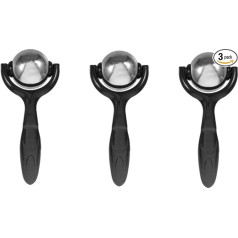 3 gabalu Roller Guasha rīks sejas masāžai Rolleri Liftinga bumbiņa grumbiņas Galvas ādas kopšanai Sejas Muskuļu skulpturēšana Eye Roller Sejas masāža