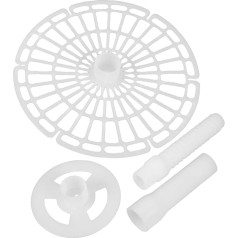 BESPORTBLE 1 komplekts Dārzeņu preses gurķu preses piederumi Virtuves atbalsts Konservēšanas piederumi Preses piederumi Stiprinājuma plāksnes Gurķu preses plāksne Fermentācijas preses plāksne Gurķu preses plāksne Balta plastmasa