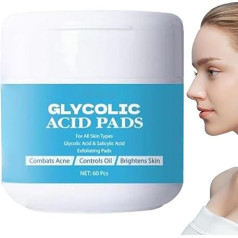 Gēla tonizējošie spilventiņi, Akne sejas eksfoliējošie spilventiņi, mitrinošie tonizējošie spilventiņi, sejas tonizējošie spilventiņi, 60 gabali, dziļi attīrošas ādas kopšanas līdzekļi, attīrošas salvetes