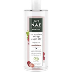 N.A.E. Micelārais ūdens attīrošs līdzeklis pret novecošanu, bagātināts ar vīnogu ekstraktu, organiskais 500ml