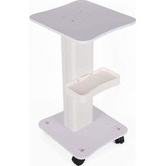 esmen Salona grozs Alumīnija ritošais grozs ar nesmaržizturīgu paplāti un 4 riteņiem Uzglabāšanas virsma Tetovēšanas galds medicīniskajam spa manikīram