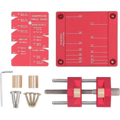 Kaltu asināšanas komplekts, no 5/32 līdz 3 kaltu asināšanas turētājiem, alumīnija sakausējuma leņķa ierīce, kaltu asināšanas komplekts koka kaltu ēvelei, kaltu asināšanas komplekts koka kaltu ēvelei