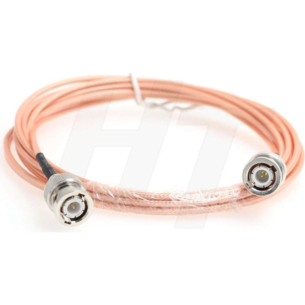 HangTon BNC HD SDI video RF koaksiālā kabeļa koaksiālā kabeļa starpsavienojuma adapteris ar zemiem zudumiem signāla pārraidei 50 Ohm RG316 BNC Male to Male kameras monitoram (5 metri)